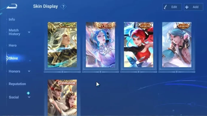Hero 115|Skin 121|Mythic Diaochan,Legend Angela & Allain,Sanxingdui Hou Yi,Grandmaster Gan&Mo|Log Infinite|Take Mail|HOK2151