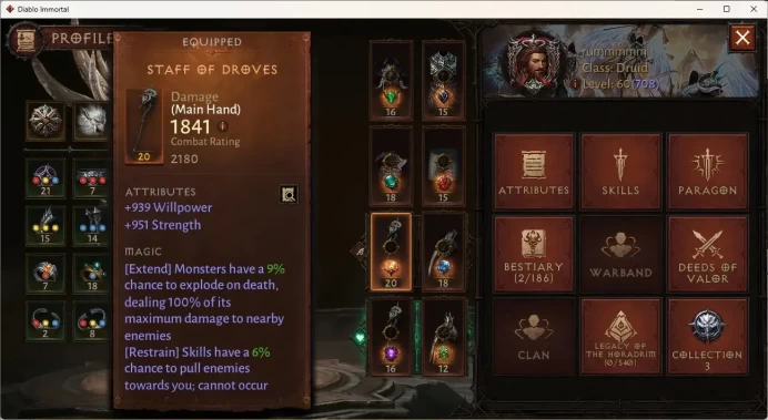 SEA - ANU| 60 (708) Druid - Slayer | CR 38297 | Reso 690 | Inverno I | Vrog Lv30 | CS-On | TakeMail DI114B