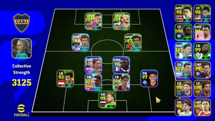 Mobile|PW 3125|Epic Gareth Bale, Figo, Aubameyang|Showtime Modric, Laporte, Muller|Konami ID|Check SS EFB918Z