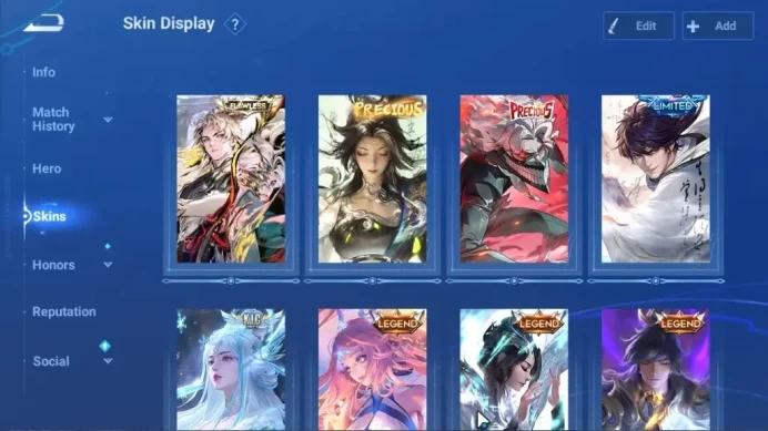 Hero 116|Skin 178|DanDaDan Okarun & Momo,Flawless Li Xin,Precious Garo,Limited Li Bai & Yuhuan,4 Legend,etc|Log Infinite|HOK2152