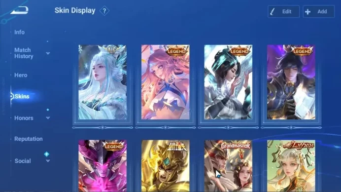 Hero 116|Skin 178|DanDaDan Okarun & Momo,Flawless Li Xin,Precious Garo,Limited Li Bai & Yuhuan,4 Legend,etc|Log Infinite|HOK2152