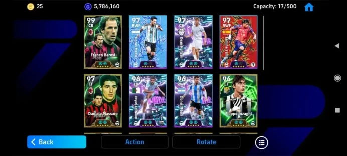 Mobile|PW 3152|Epic Inzaghi,Rooney,Baresi,Massaro,Showtime Yamal,Huijsen,Pickford,Cavani|Konami ID|Check SS(EFB768Z)