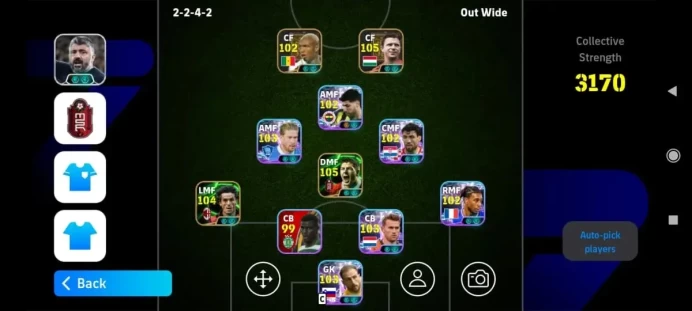 Mobile|PW 3170| Epic Puskas, El Hadji Diouf,Seaman,Gerrard, Showtime De Bruyne,Kovacic,Olise, Etc.|Konami ID|Check SS(EFB767Z)