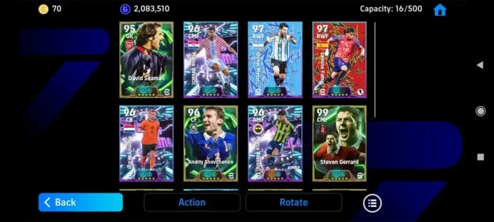 Mobile|PW 3170| Epic Puskas, El Hadji Diouf,Seaman,Gerrard, Showtime De Bruyne,Kovacic,Olise, Etc.|Konami ID|Check SS(EFB767Z)