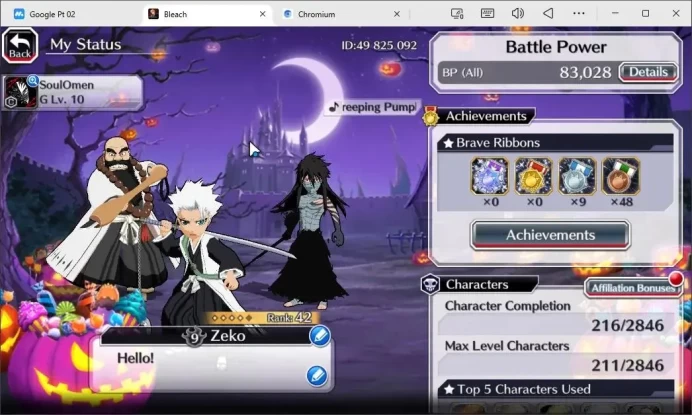 Global |Starter 10K Orb + 62M Coins + 83K BP | 24(+4) Transcended Units | Ichibe, Toshiro, Ichigo| KlabID|Check SS BBS818Z