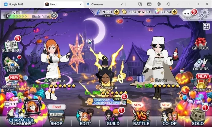 Global |Starter 30K Orb + 1.09B Coins + 503K BP | 744 Max Lv Characters | Orihime,Yoruichi,Retsu,Etc | KlabID|Check SS BBS869Z