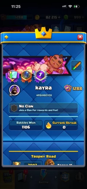 CR1650 // 7 k / / , 1288 lvl, deck hog 2.6, 999 gems, 5 evolutions, 30 emoji