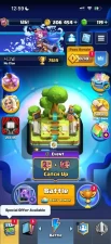 CR1651 // 7.6 k / / , 1261 lvl, deck with pekka, 5 evolutions + 2 heroes, 206 k coins, 18 emoji