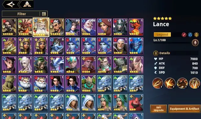 Blue Archive | Lance + Mutsuki + Eilat | 1800 Diamonds | Account Level 6