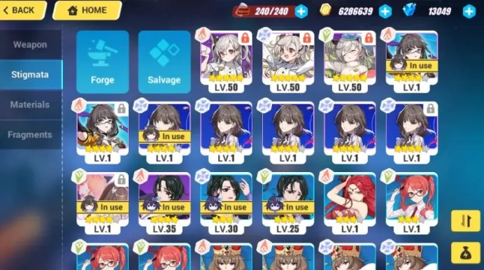 Honkai Impact 3rd EU | Herrscher of Time 4/4 Fullset | 13,049 Crystals | 13 Cards | 3x S Rank Box