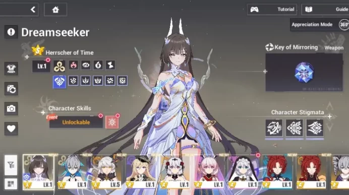 Honkai Impact 3rd EU | Herrscher of Time 4/4 Fullset | 10,869 Crystals | 21 Cards | Level 31