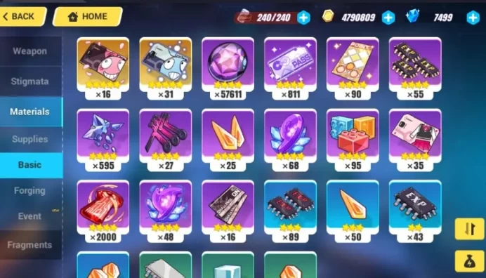 Honkai Impact 3rd EU | Mei Xentinel Dawnbearing Crescent 4/4 Fullset | Outfit + 47 Cards | 7499 Crystals | 3x S Box | Level 31