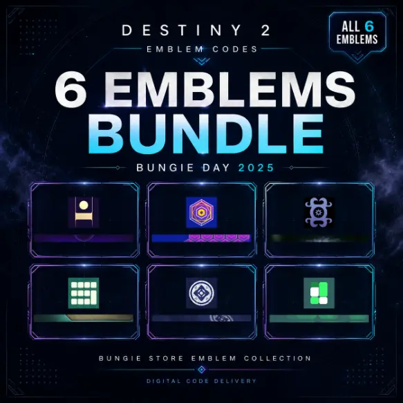 Destiny 2 Emblem Codes 6-Code Bungie Day 2025 Bundle Bungie Store Collection Lockbox Anomalous Signal Huygens' | Destiny 2