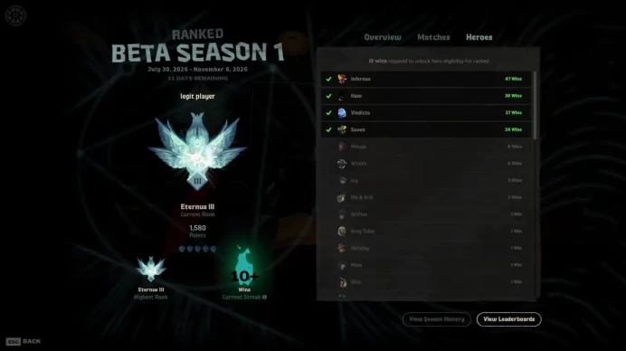 Deadlock | Eternus 2 Rank | 1580 MMR | 224 Games