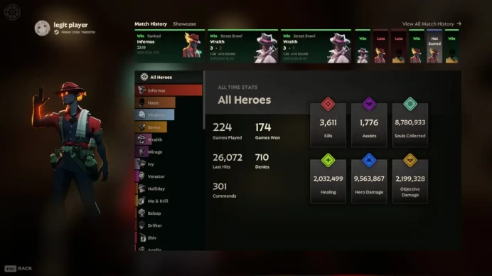Deadlock | Eternus 2 Rank | 1580 MMR | 224 Games