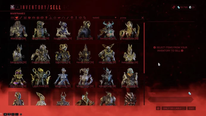 Warframe PC | MR 30 | 72 Warframes | Steel Path Unlocked