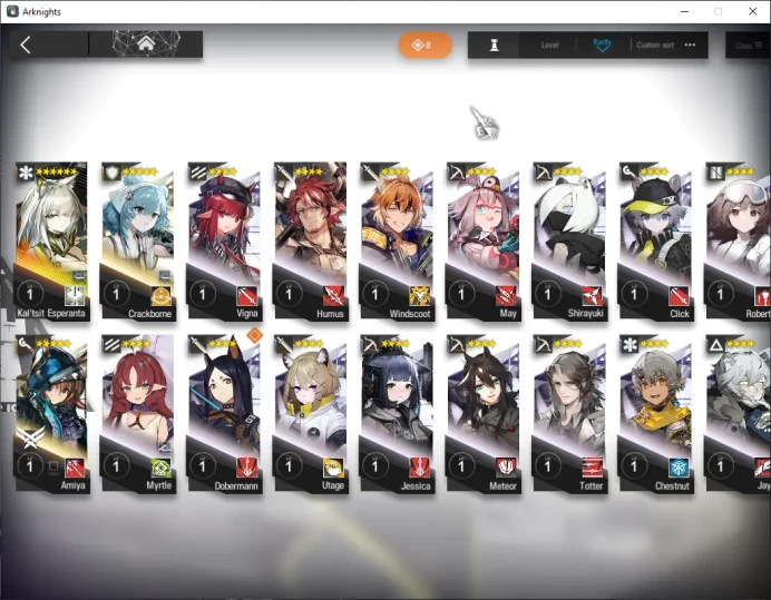 Global Starter Lv 2|37 Operator| 1 Limited Kal'tsit Esperanta P1 |2 Op Selector|Terminal 1-5|Birthday Unset|Take Mail|AK1905