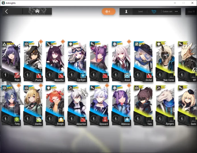 Global Starter Lv 2|37 Operator| 1 Limited Kal'tsit Esperanta P1 |2 Op Selector|Terminal 1-5|Birthday Unset|Take Mail|AK1905
