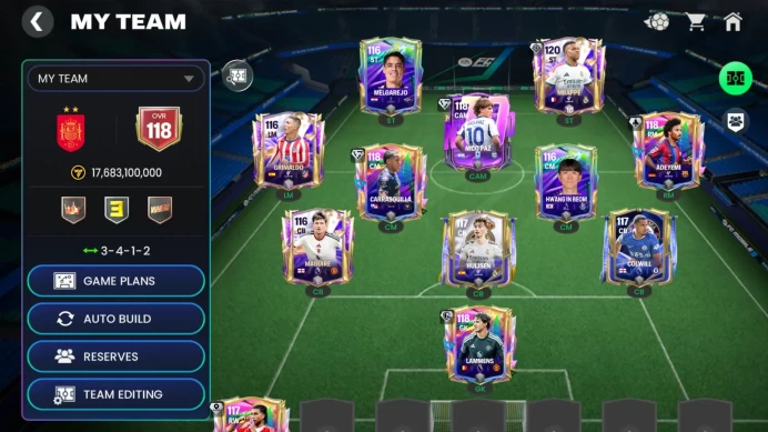 FFM1106 // 56k gems / Mbappe 120 / Nico Paz 118 / Adeyemi 118