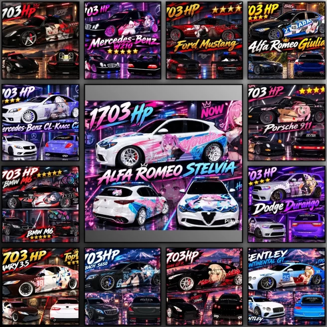 Car Parking Multiplayer | 54 Cars | 77 Anime Vinyls | Exclusive Account