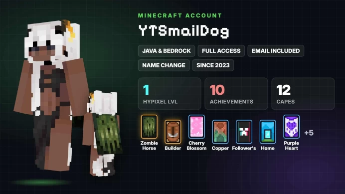Minecraft | 12 Capes | Java & Bedrock | Full Access | Hypixel