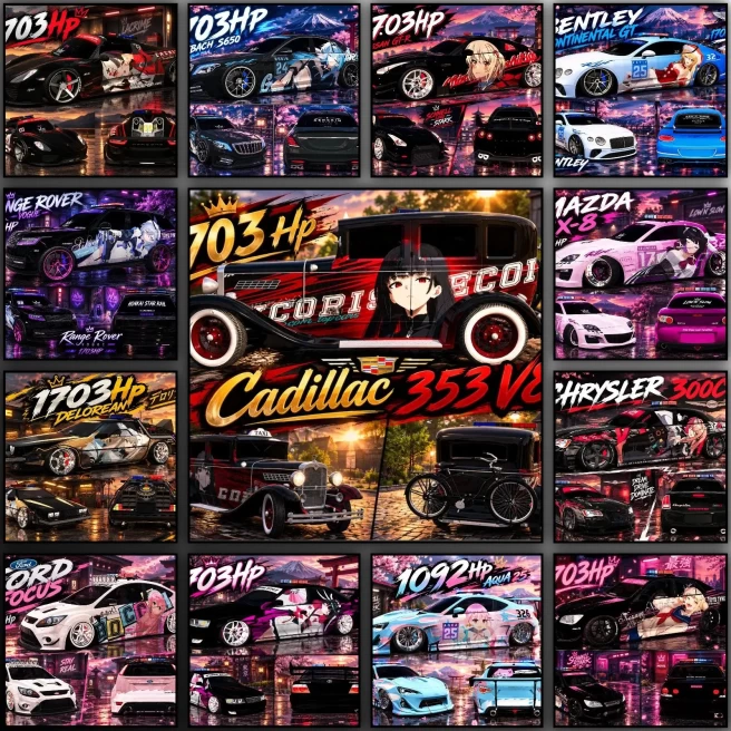 Car Parking Multiplayer | 50 Cars with Exclusive Anime Vinyls | Clean Email | Android and iOS