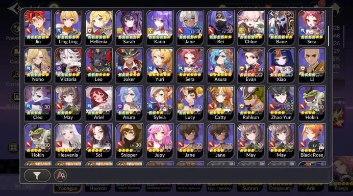 Global SEA|Awaken (Yoongun TC6,Hayeon TC5,Tanjiro TC2,Shinobu TC2,Zenitsu),Giyu TC2,Sunran,Dongyoung,Aris,Etc|Netmarble|SKR1184