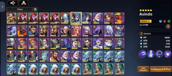 S161 | Level 6 | Thanatos + Luz + 4x Margarita + Asindo