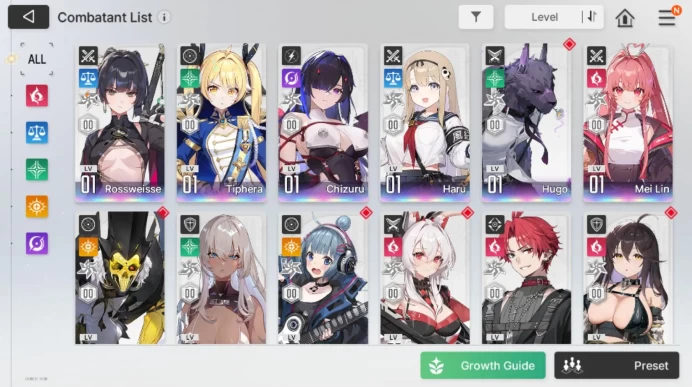 Wuthering Waves Global | 6 Characters | Rossweisse +1 | Haru | Chizuru | Tipherra | Mei Lin | 2x 5-Star Cards