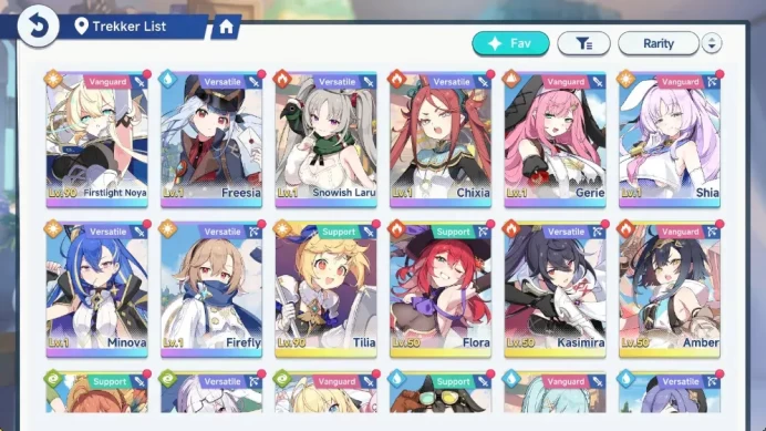 Global Lv 43|8 SSR,4 Limited|(Firstlight Noya T5 +Sign,Firefly+Sign,Shia T2+Sign,Snow Laru,Gerie T4+Sign,Etc)|LogYostar|SSR1167