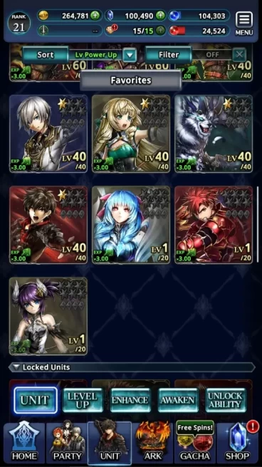 Global|Rank 21|100K Crystal|Top Tier Units (Godentomber Shida,Lenius Unbound,G Lilaha,etc)| 3 UR 19 SSR Ark|CodeOnly|LC1666