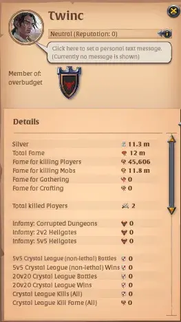 Asia |12M Total Fame - 11,3M Silver|Ready PvE/PvP With T8 Lv 100 Spear +Torch Build|Take Email|Check SS|AO906