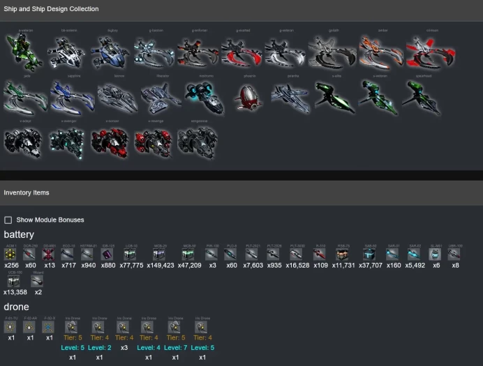 Darkorbit USA 2 | 8 Iris Drone Designs | 2 LF4 + 16 LF3 + 16 B02 | ABR 663