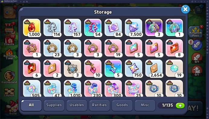 CKD1136 // 133K Crystals+250Cutters+Fire Spirit Cookie+Rainbow Cubes 66K