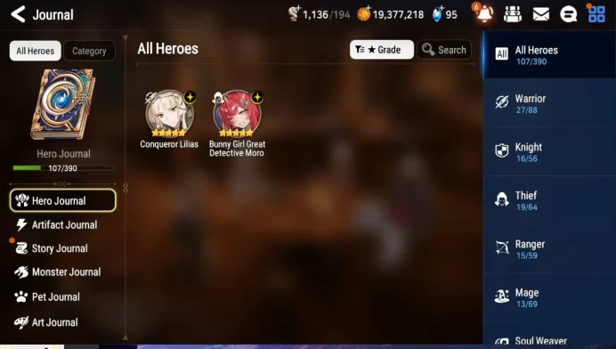 Global UnVerif|Mor 15|2 ML(2 Bunny Girl Moro,Conqueror Lilias,etc)+Vildred,Fenne,Landy,Etc|Poh+Bless ON|11K Stigma|Stove|ES7322