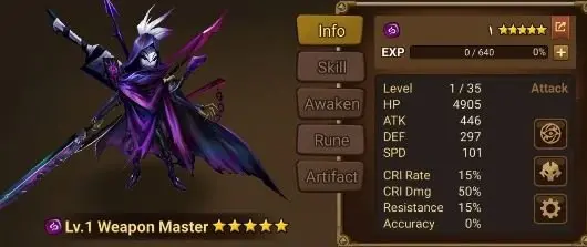 Summoners War Europe | Dark Weapon Master Maximilian | Starter Account | May 2025