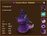 Summoners War Europe | Starter Account | Level 10 | Dark Cosmic Worm (Noctaris)