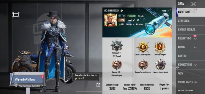 Pubg Mobile | Level 68 | 2x Conqueror | 15 Mythic Skins | 9 Upgraded Guns