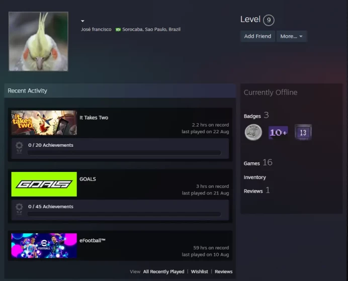 16Game-CS2 Prime+4Medals(10Y/5Y/Loyalty Badge/Global Offensive Badge)-Faceit Ready