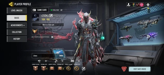 Call of Duty Mobile | Level 450 | 12 Mythic Skins | 45 Legendary | India Region