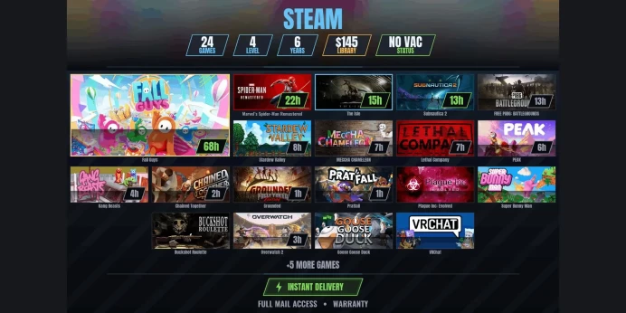 【24 Games⭐$145】 Plague Inc: Evolved, Buckshot Roulette, Chained Together, Fall Guys, Marvel’s Spider-Man Remastered, The Isle, Subnautica 2