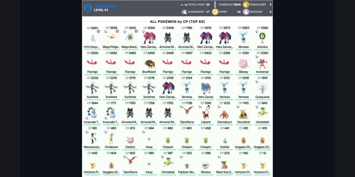 ✨ 5 Armored Mewtwo ✅ IV100 MEGA Mewtwo Y 5K ✨ Shiny Zamazenta 3K ⚡ Legendary: 17 ✨ Shiny: 18 ✨ Shiny Mega 3K: Pidgeot,Beedrill