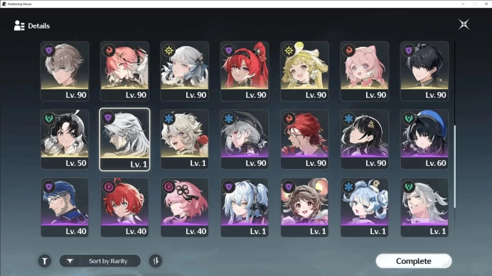 Wuthering Waves | SEA | Union Level 80 | 25 Limit | Multiple S1 Characters
