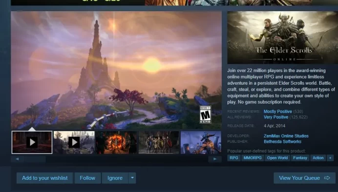 The Elder Scrolls Online Standard Edition | Steam | EU Server | Native Mail
