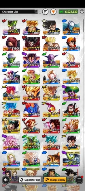 Dragon Ball Legends | Global Android | UL Perfect Cell (Red) | 40,000+ CC | 0-4 LL