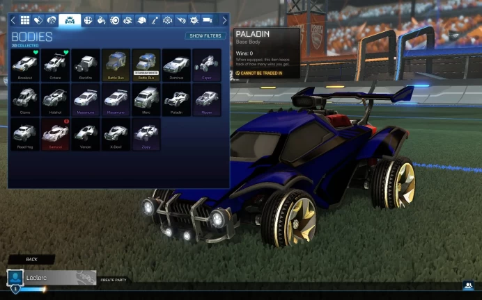 Rocket League | Epic Games | XP Level 349 | 22 Bodies | Fennec