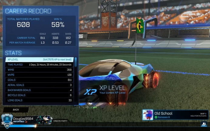 Rocket League | XP Level 314 | 22 Car Bodies | Imperator DT5 | Epic Games