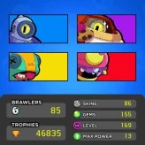 [Code 5382] Level 165 / 45k Trophy + 86 Skins / Very Cheap