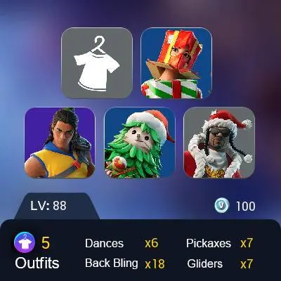 [PC] 4 skins | Santa Dogg | Trailblazer Tai | Holiday Boxy | Winterfest Bushranger | Spectra Protector | Skullder | Society Shield |  100 VB