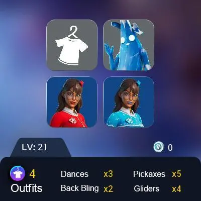 [PC] 3 skins | Polar Peely | Blizzabelle | Krisabelle | Ancestral Bloom | Clawz Retro | Crescent Shroom | Snowplower | Holly Hatchets | 0 VB